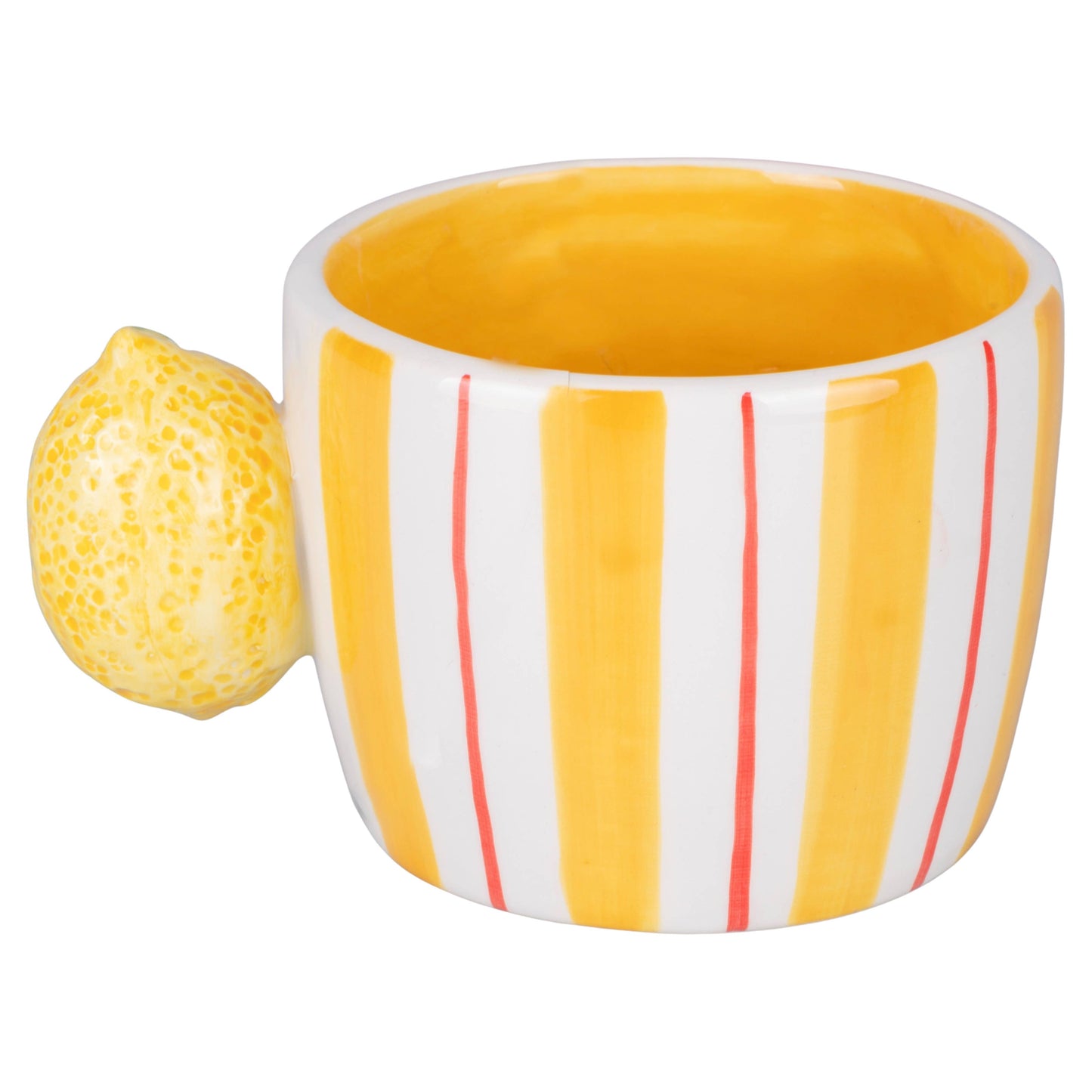 Lot de 2 mugs Fruit Life avec anse agrume