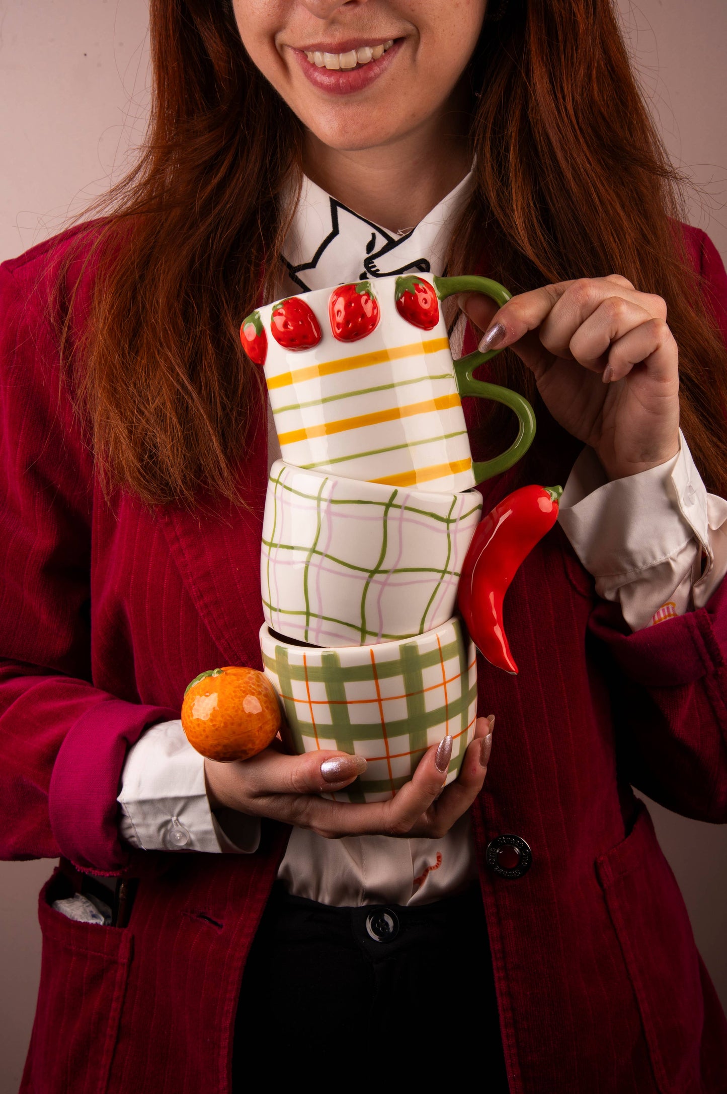 Lot de 2 mugs Fruit Life à fraises