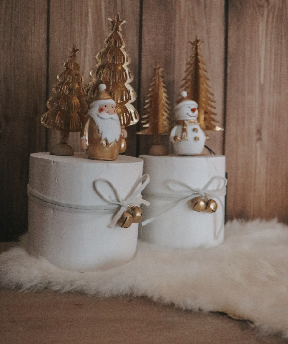 Support en bois et déco