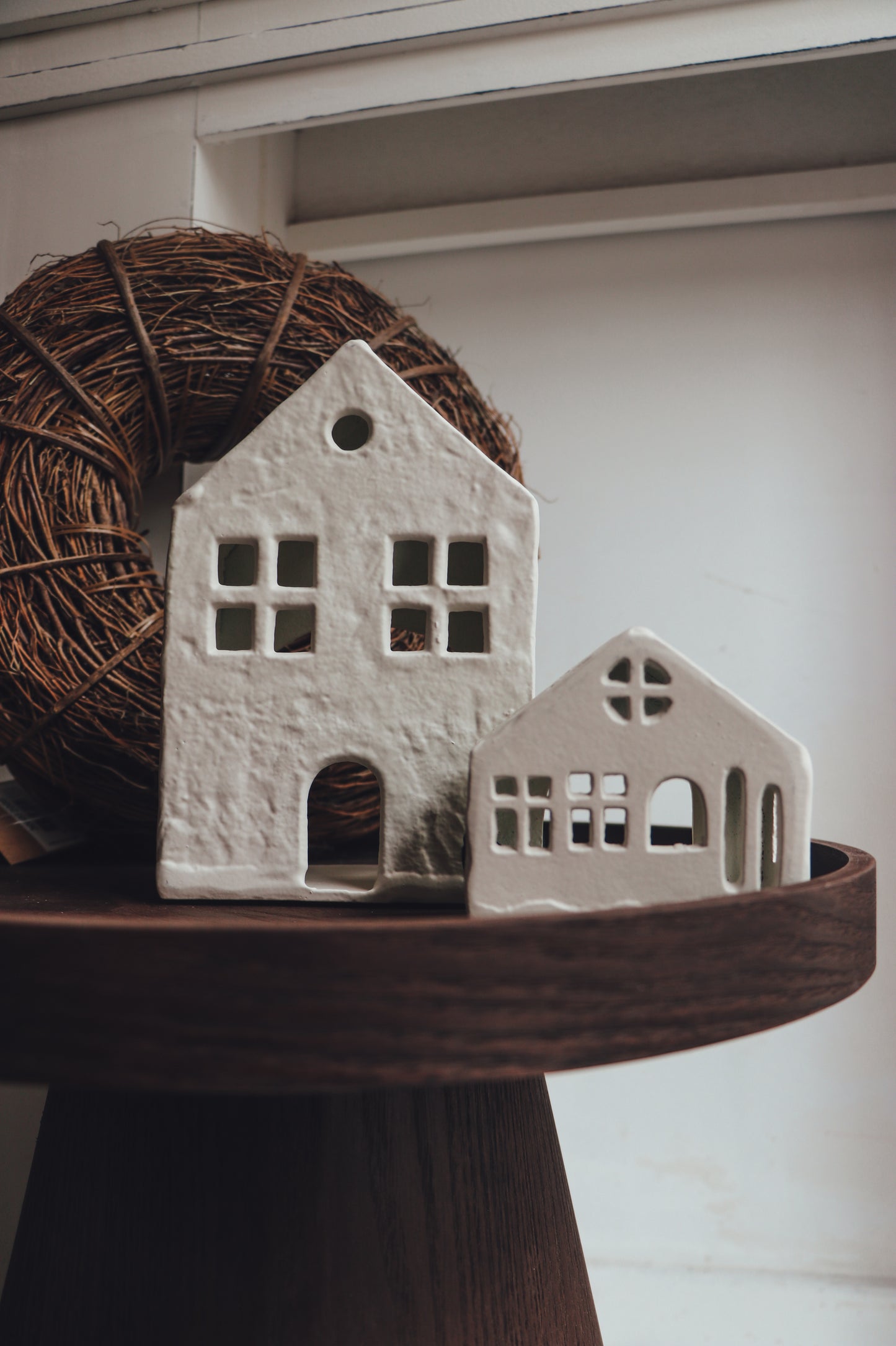 Bougeoir maison en métal