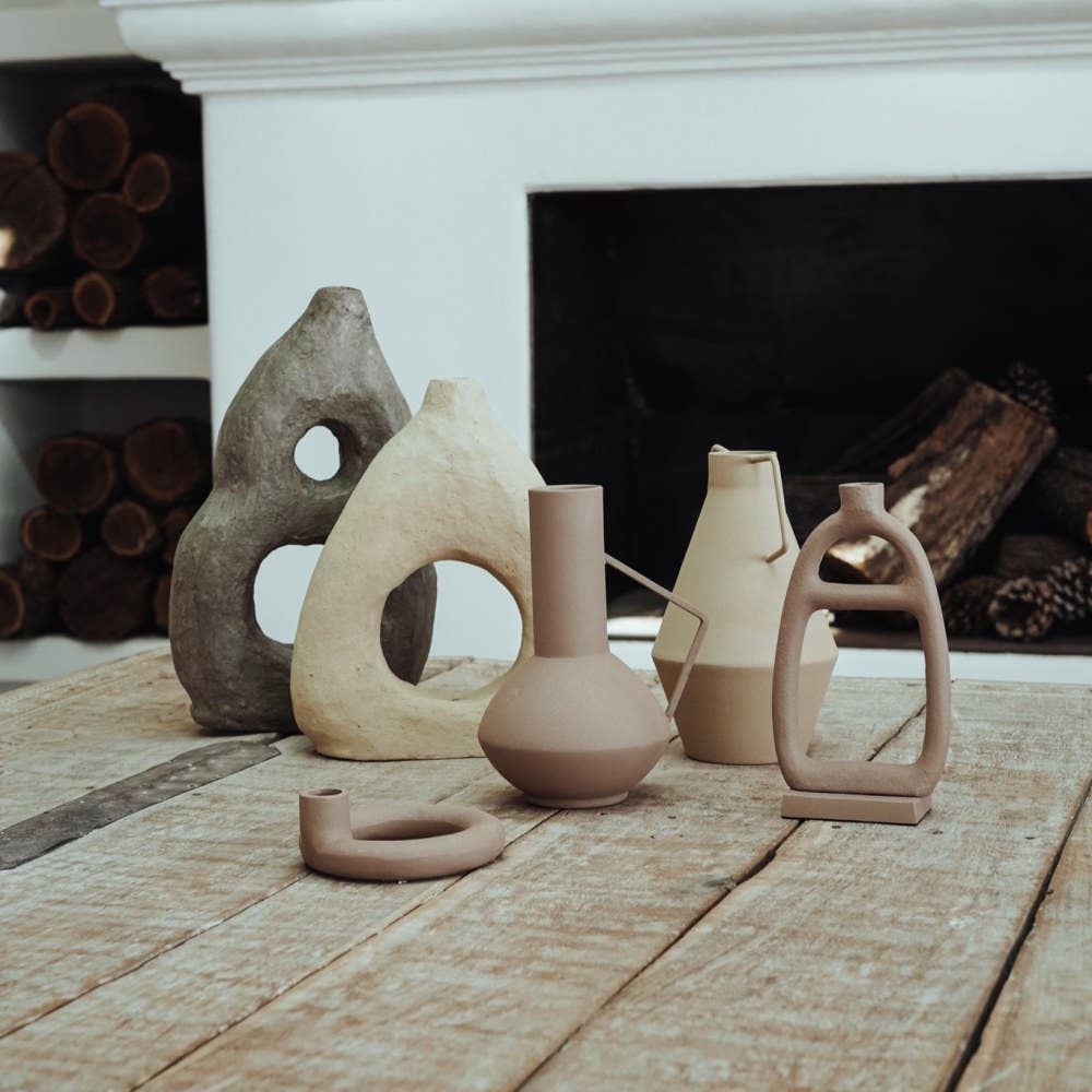 Vase Alexis taupe