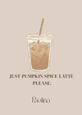 Carte latté