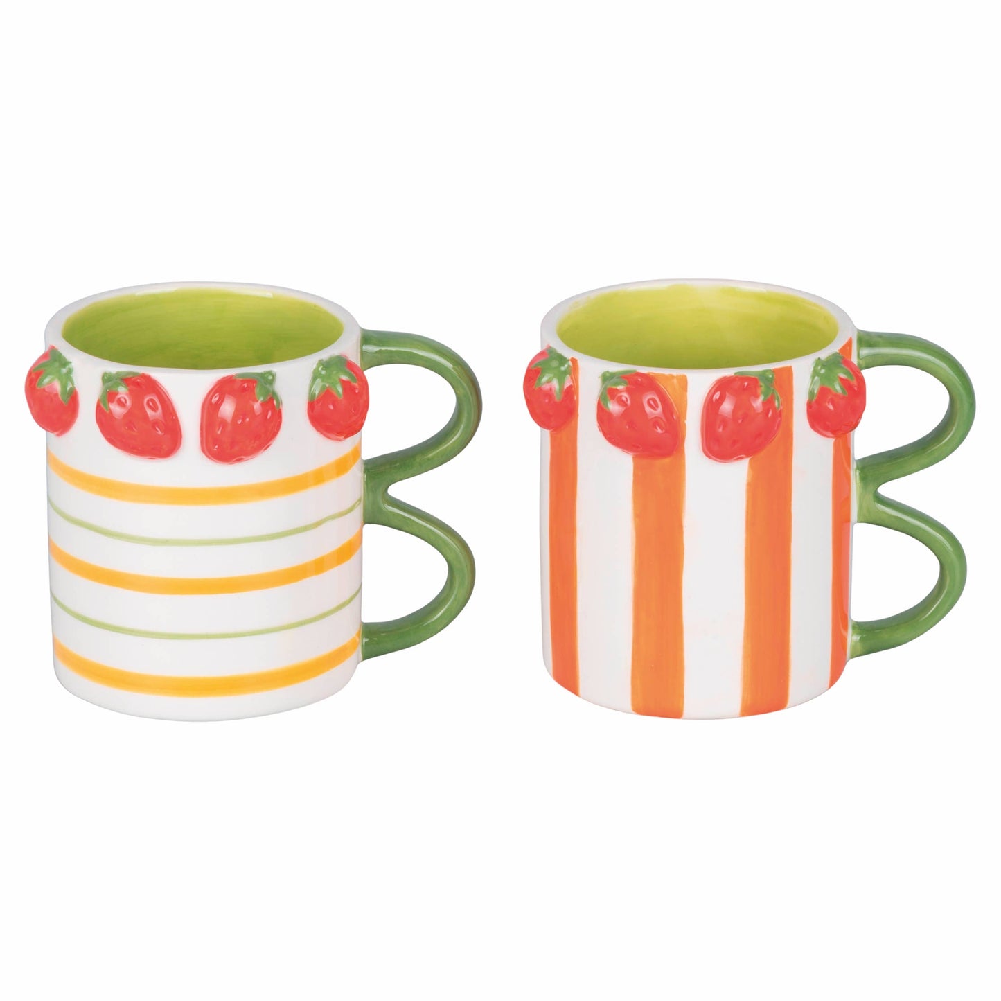 Lot de 2 mugs Fruit Life à fraises