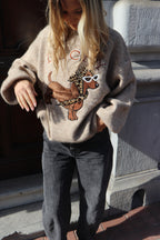 Pull teckel - beige