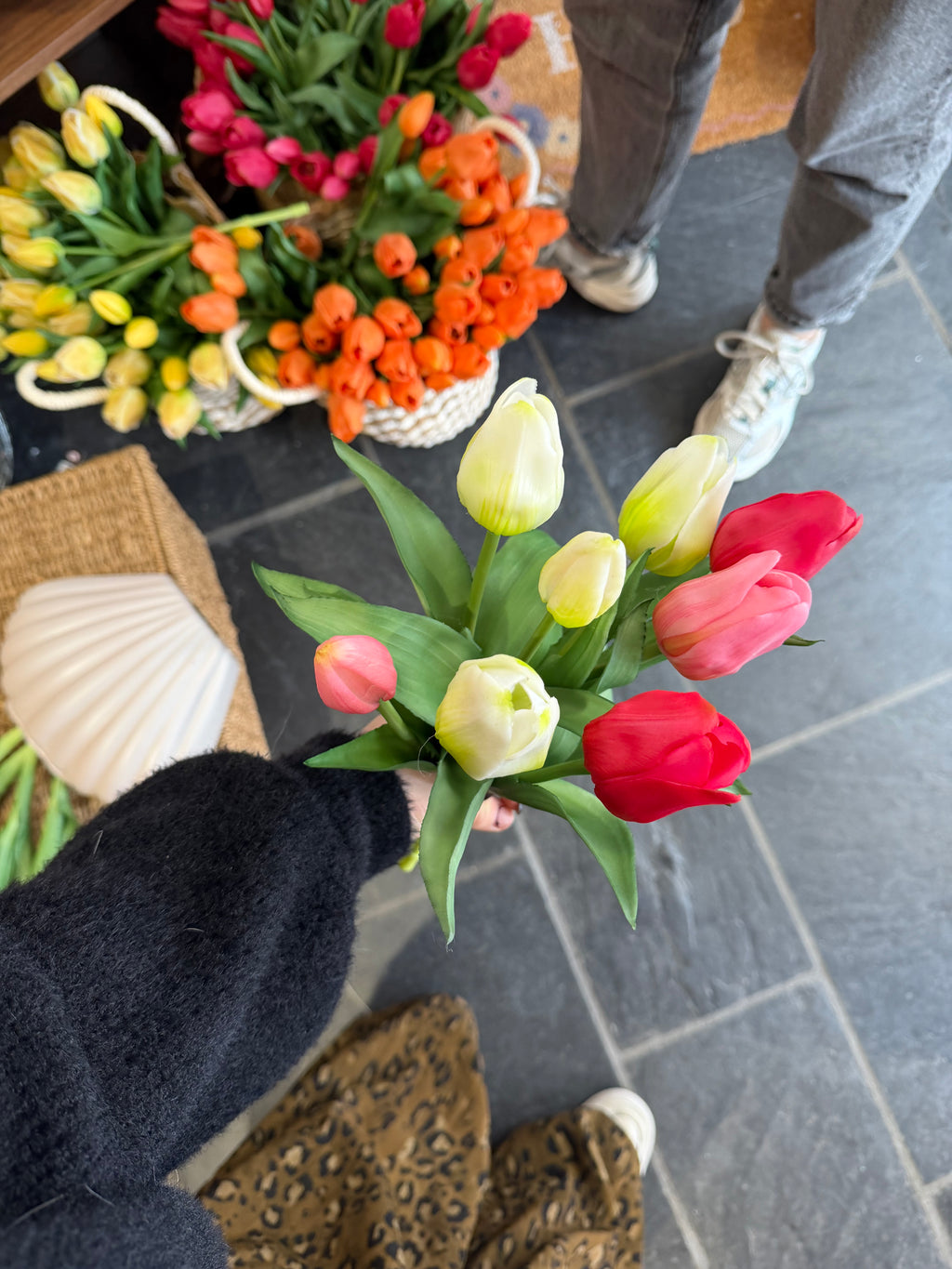 Falsche Tulpen – echte Berührung Blume