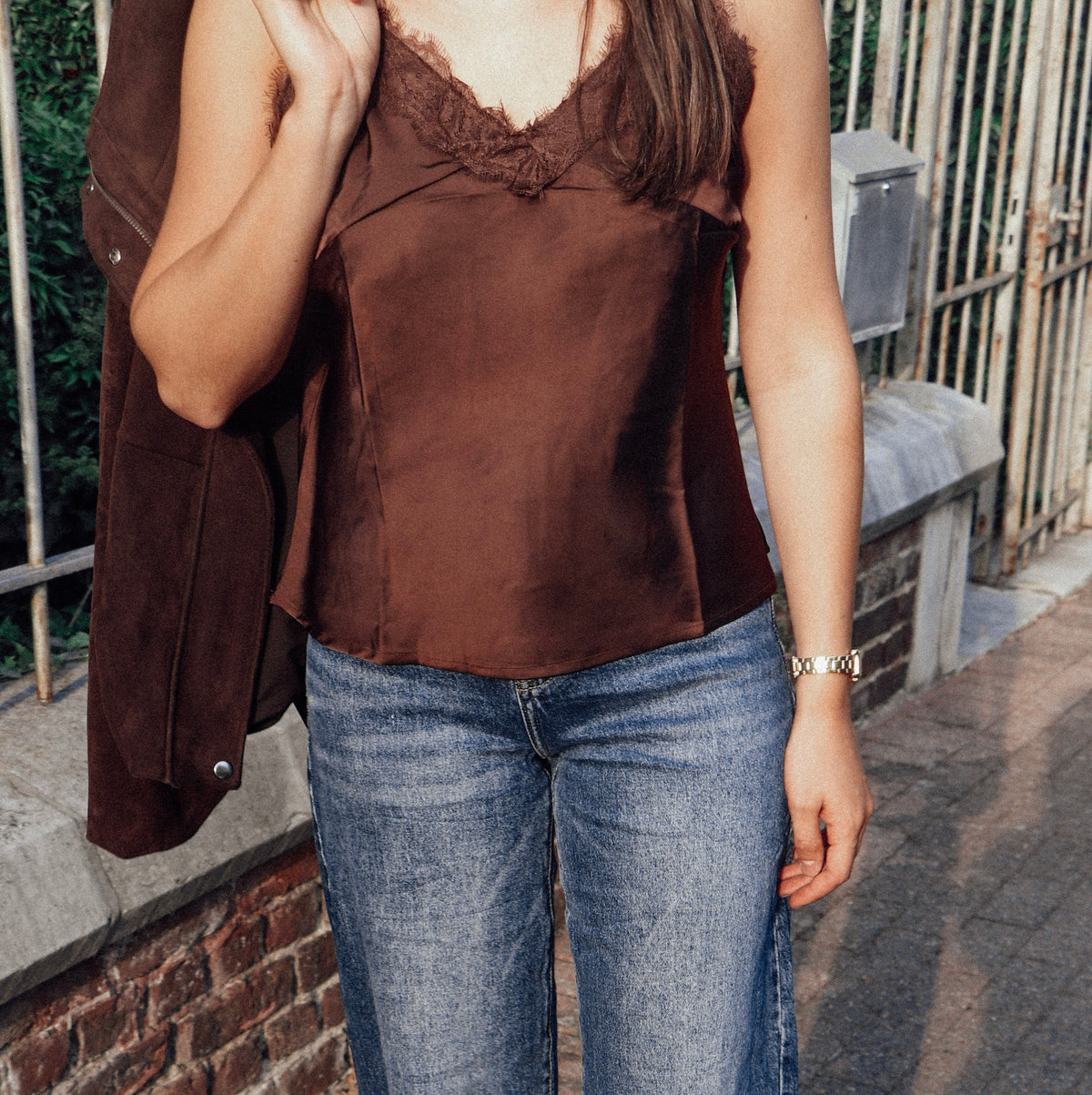 Top Esmée - Marron