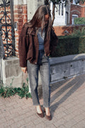 Jeans mom - gris