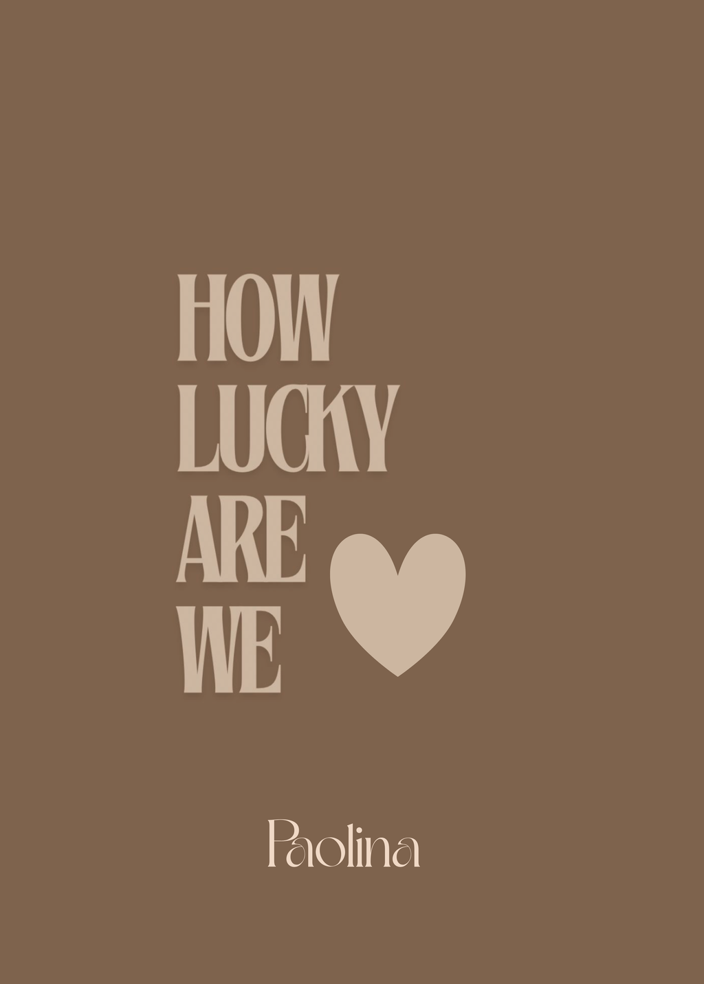 Carte « lucky »