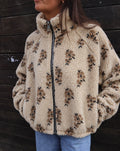 Veste Léna - beige à fleur - exclu web