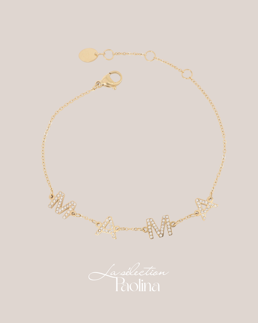 Bracelet MAMA - Doré ou argenté