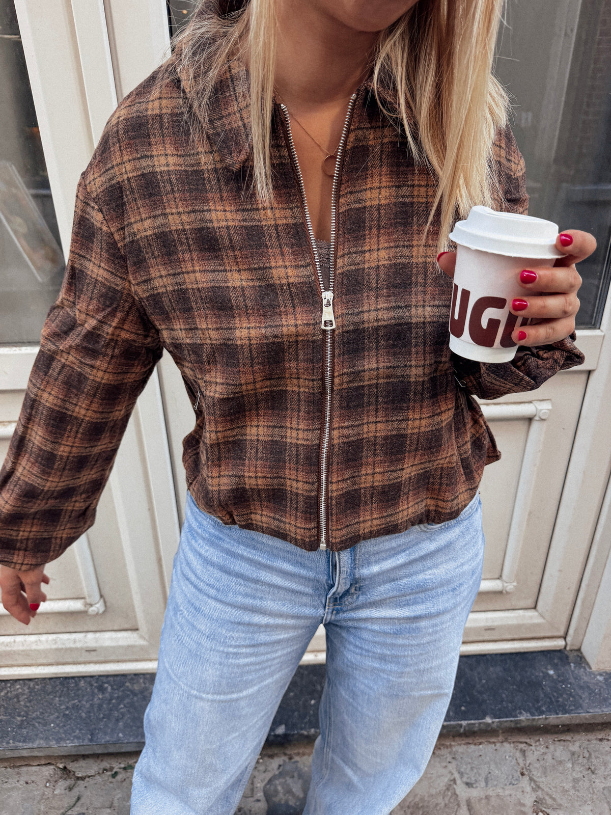 Veste à carreau Fanny
