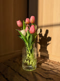 Strauß rosa & weiße Tulpen