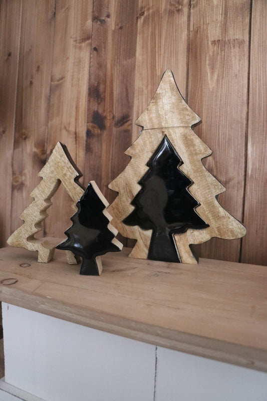 Sapin puzzle en bois