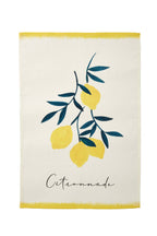 Zitronenlimonade - bedrucktes Halbleinen Geschirrtuch 50x75