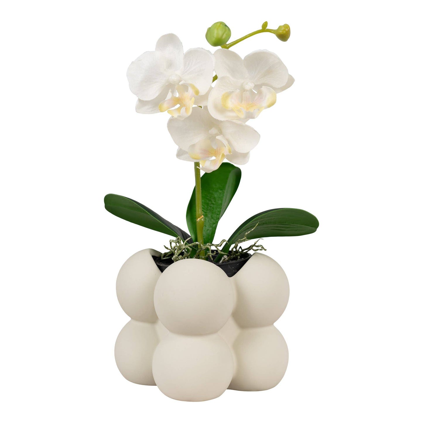 Pot de fleurs en céramique, gris: Gris