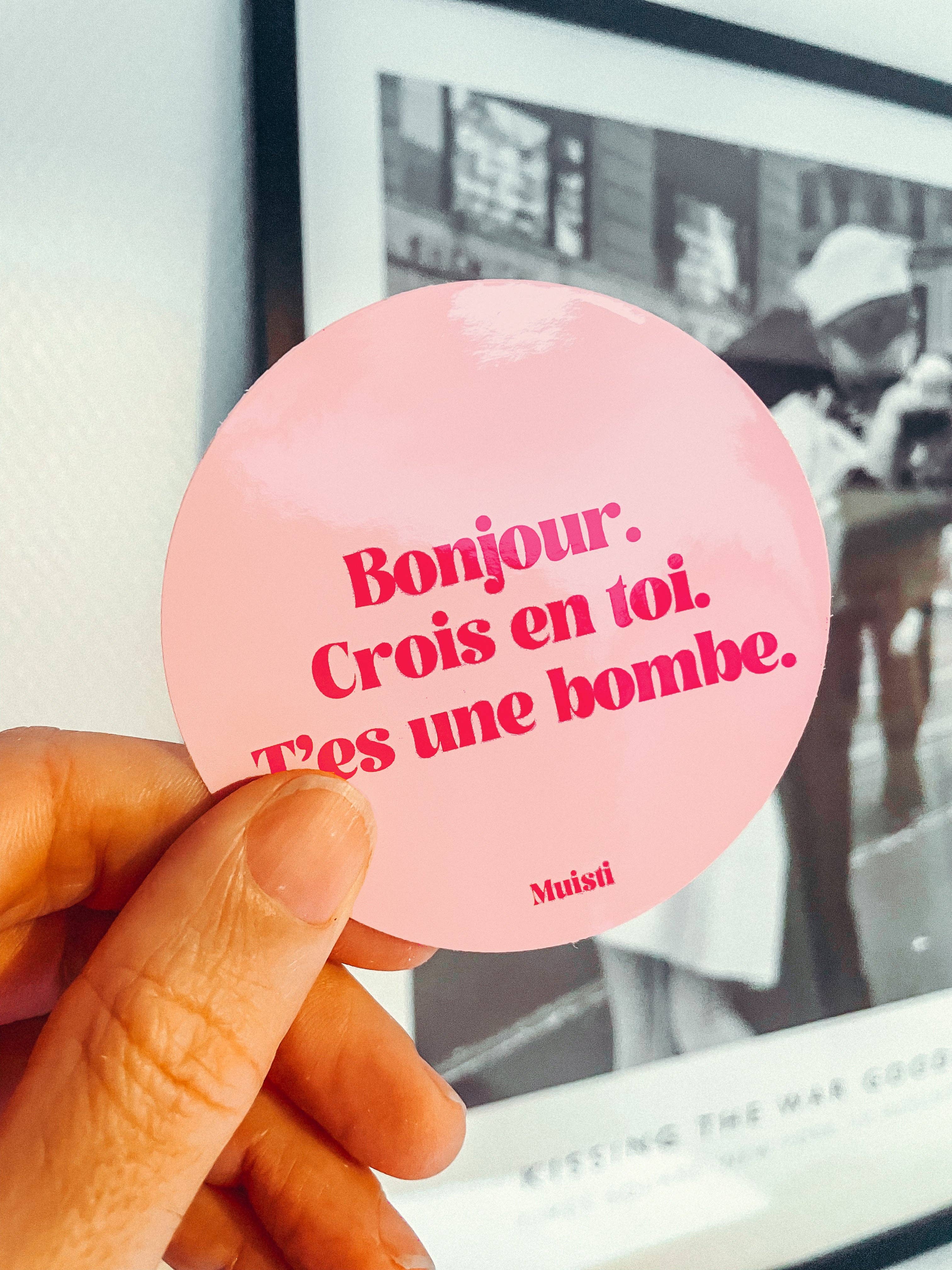 Aufkleber - Hallo. Glaub an dich. Du bist der Hammer.