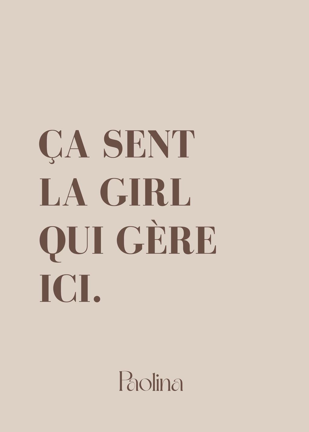 Carte « girl »