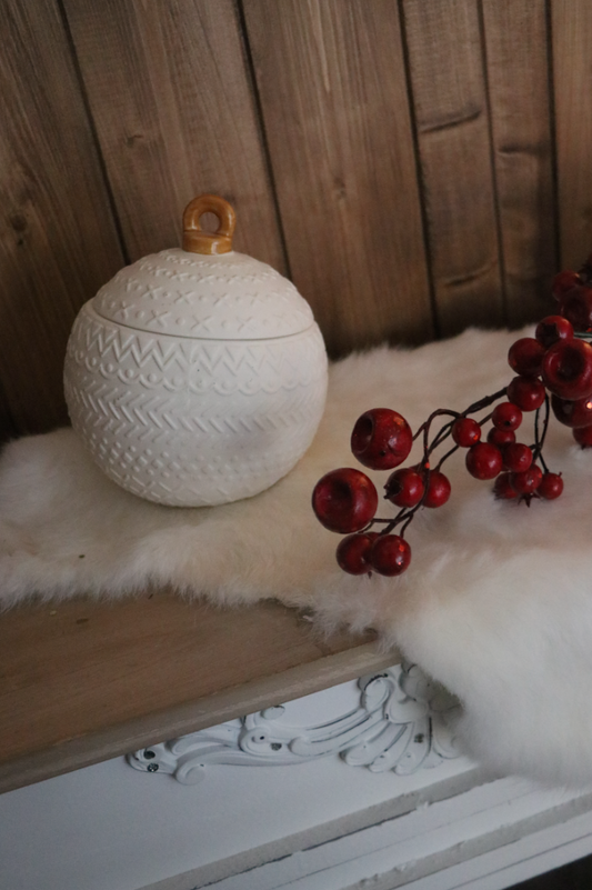 Pot en céramique en boule