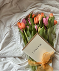 Tulpenstrauß + persönliche Nachricht