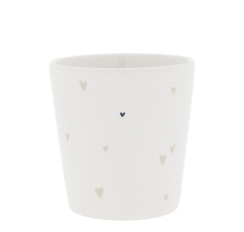 Tasse Becher Herzen BC