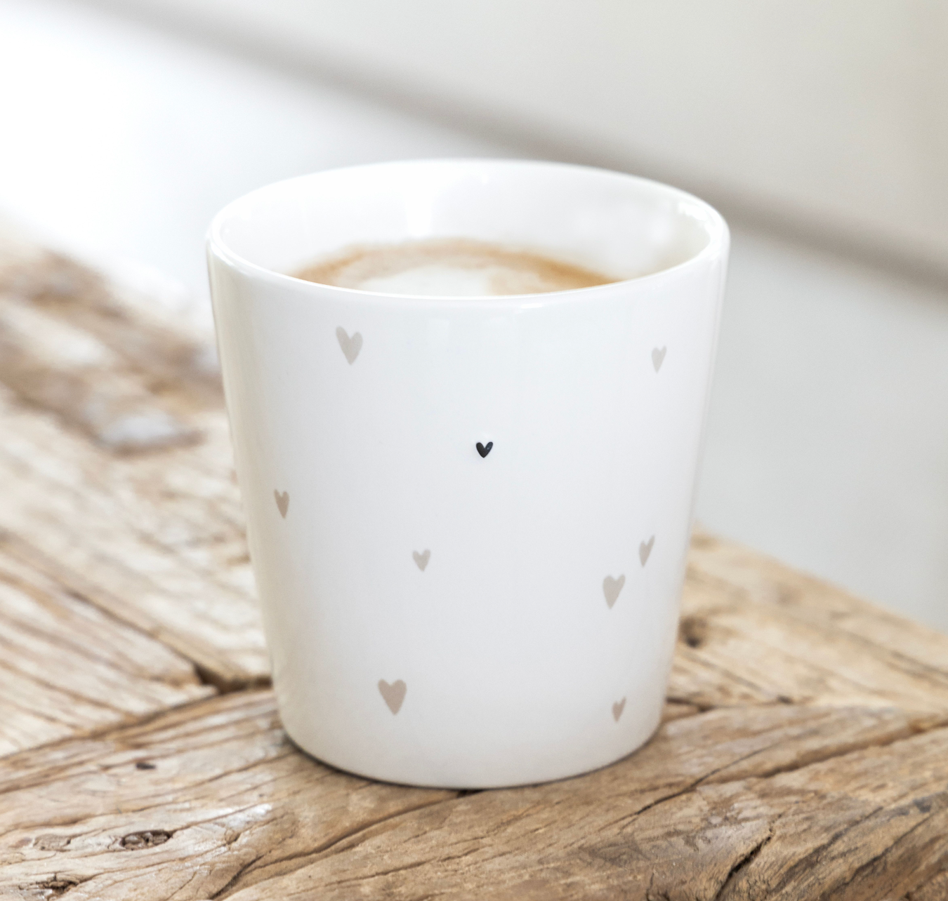 Tasse Becher Herzen BC