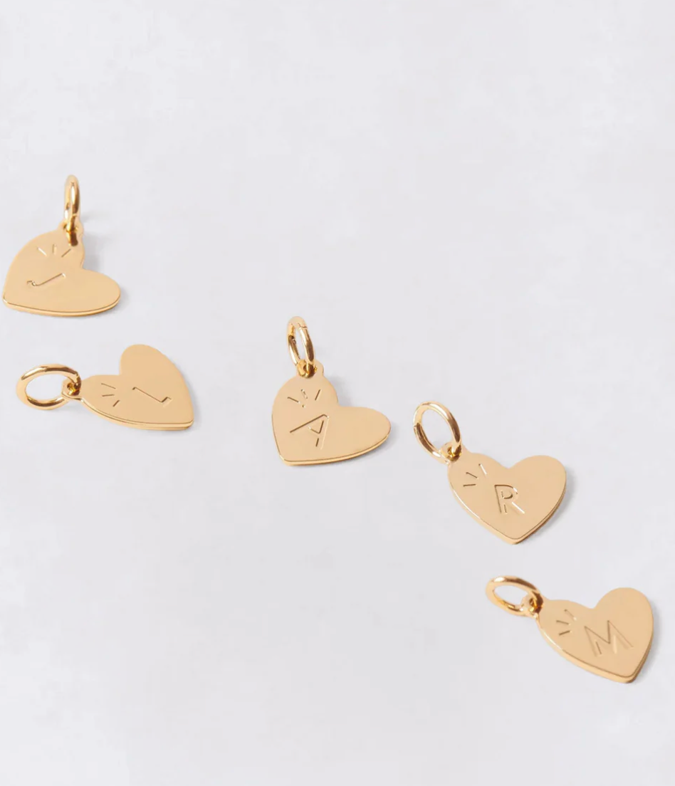 Chaine + Médaillon coeur gravé plaquée or