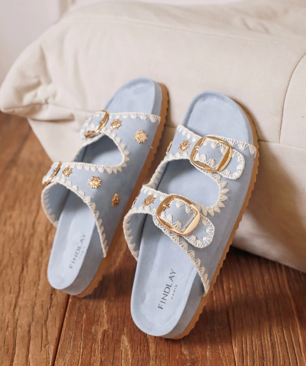 Sandales Mona - BLEU PASTEL
