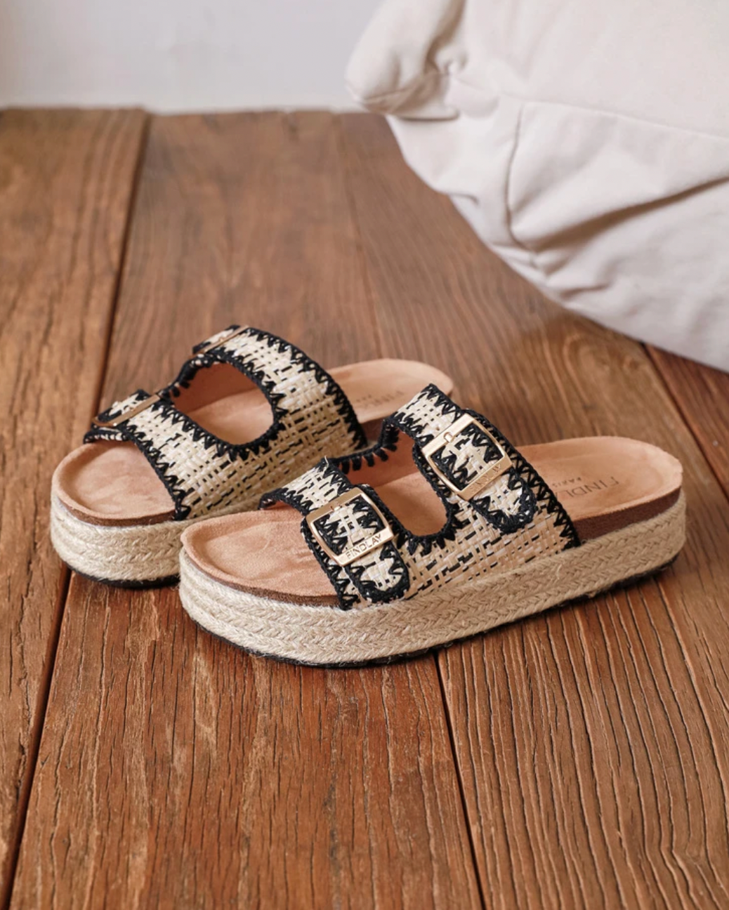 Sandale Marra - NOIRE & BEIGE