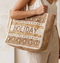 Beige Urlaubsbag