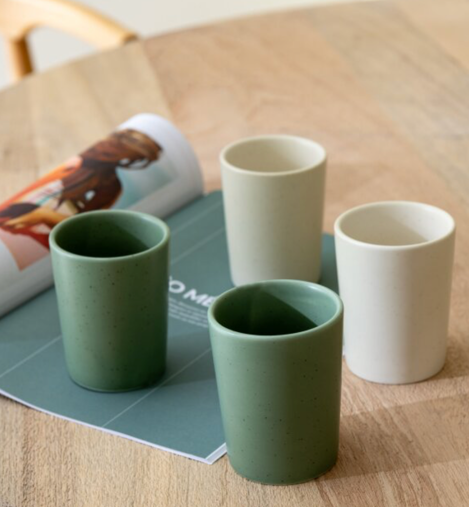 Mugs vert d'eau  & blanc