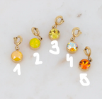 Charms cristaux Swarovski orange