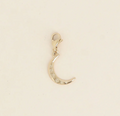 Charms croissant de lune et étoiles gravées