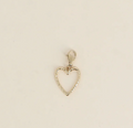 Charms coeur martelé