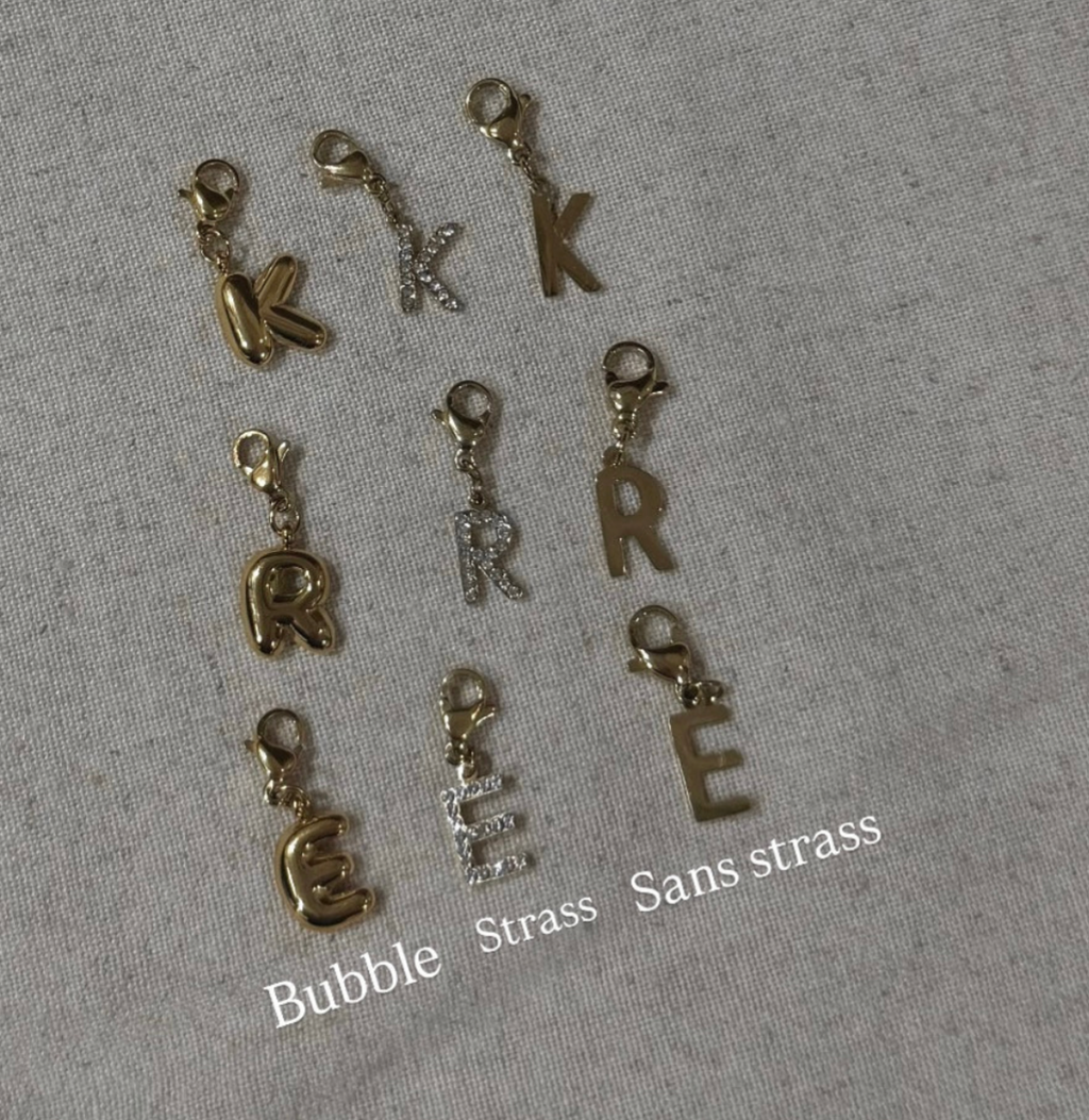 Charms alphabet strass