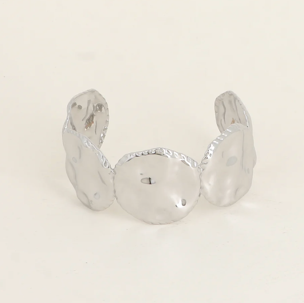 Bracelet jasmée argenté