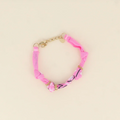 Bracelet tissus rose pâle