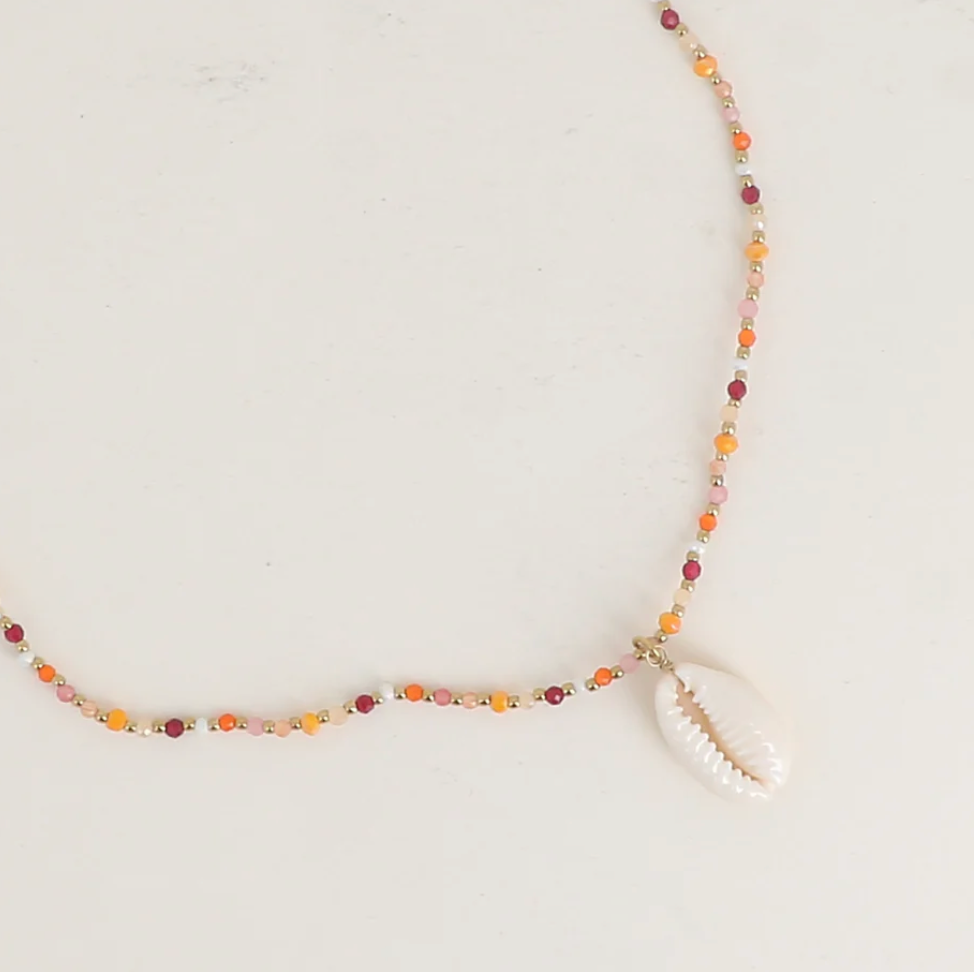 Collier perles & coquillage