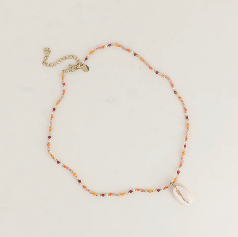 Collier perles & coquillage