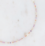 Collier Maloa lilas et orange