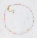 Collier Maloa lilas et orange