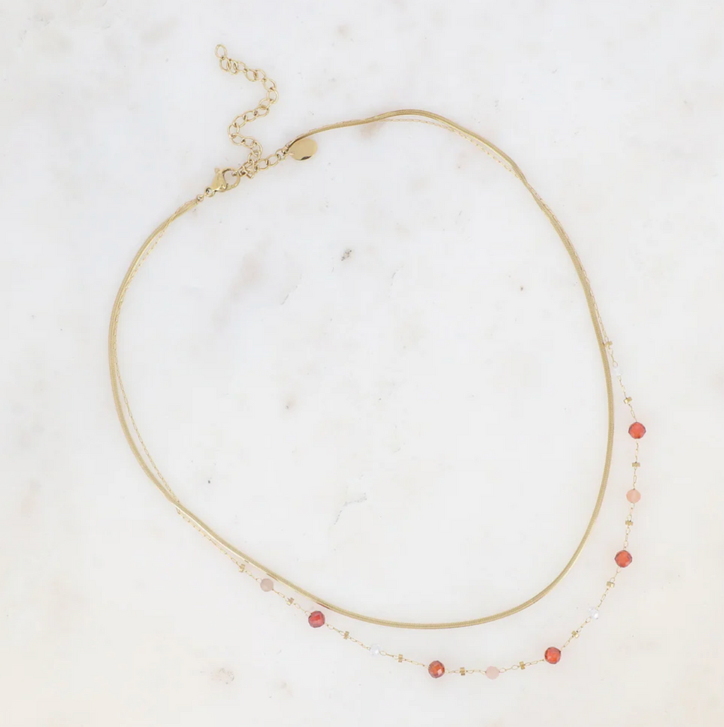 Collier Solia orange