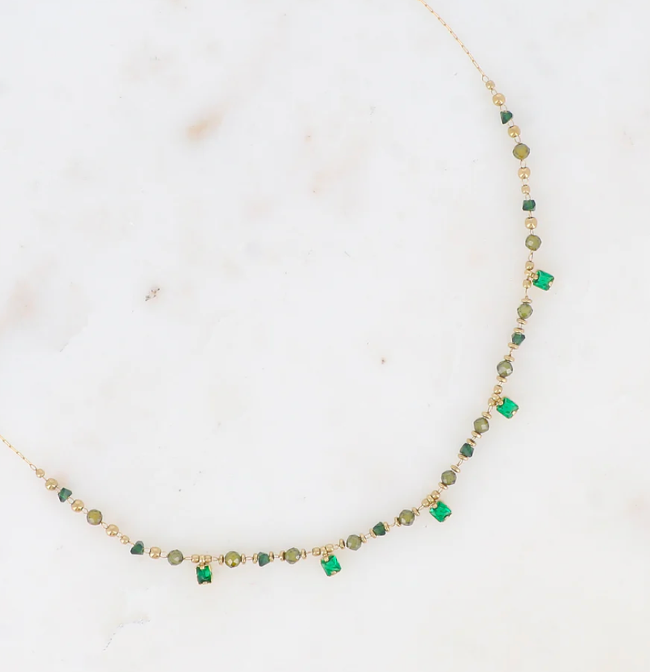 Collier Isaline vert
