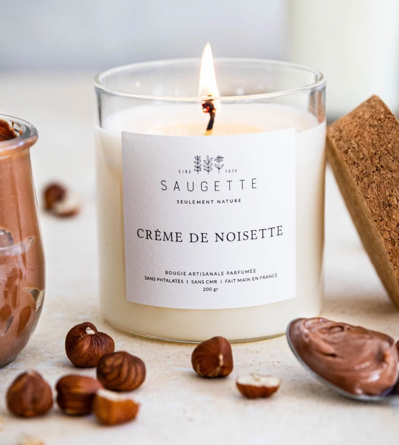 Bougie crème de noisettes