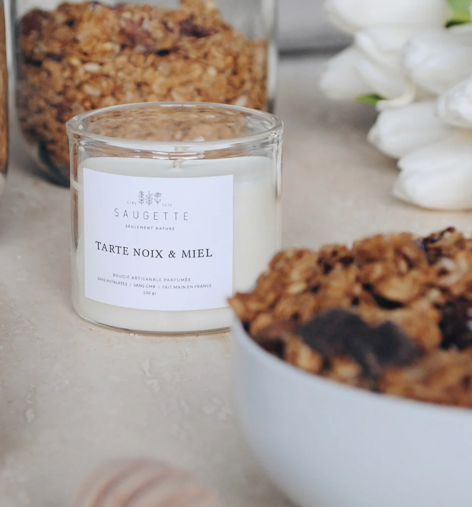 Bougie tarte noix-miel