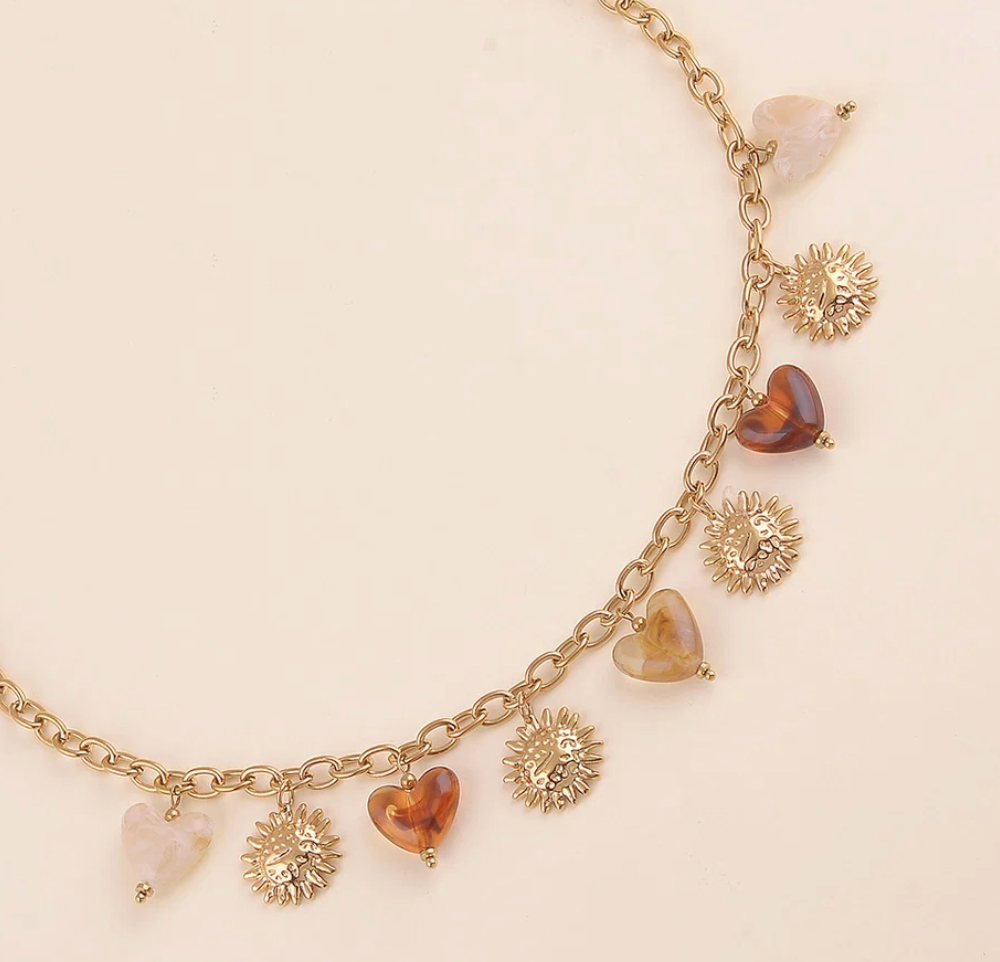 Collier fanny - Marron