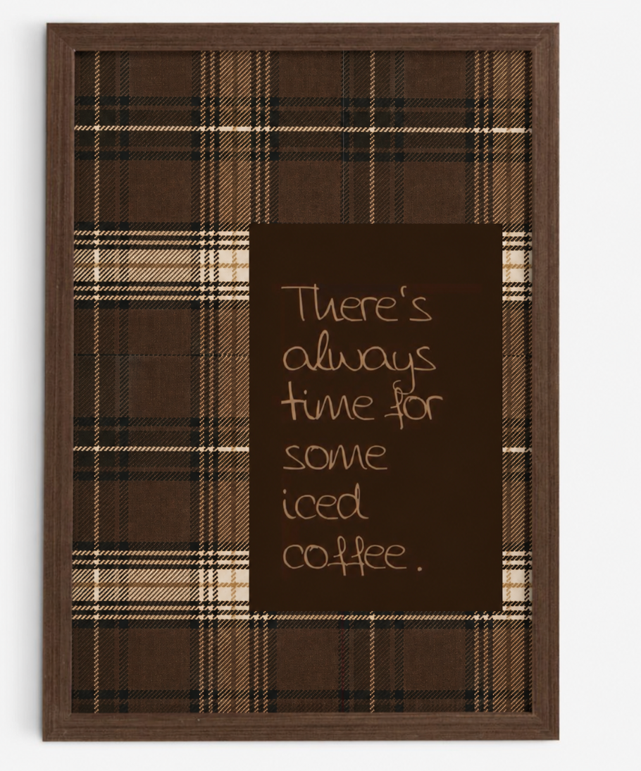 Affiche café glacé
