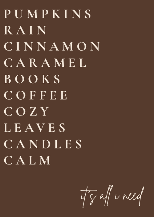 Affiche all I need