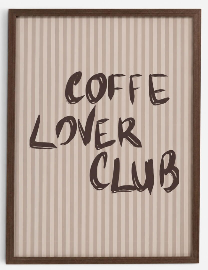 Affiche Coffe lover club