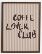 Affiche Coffe lover club