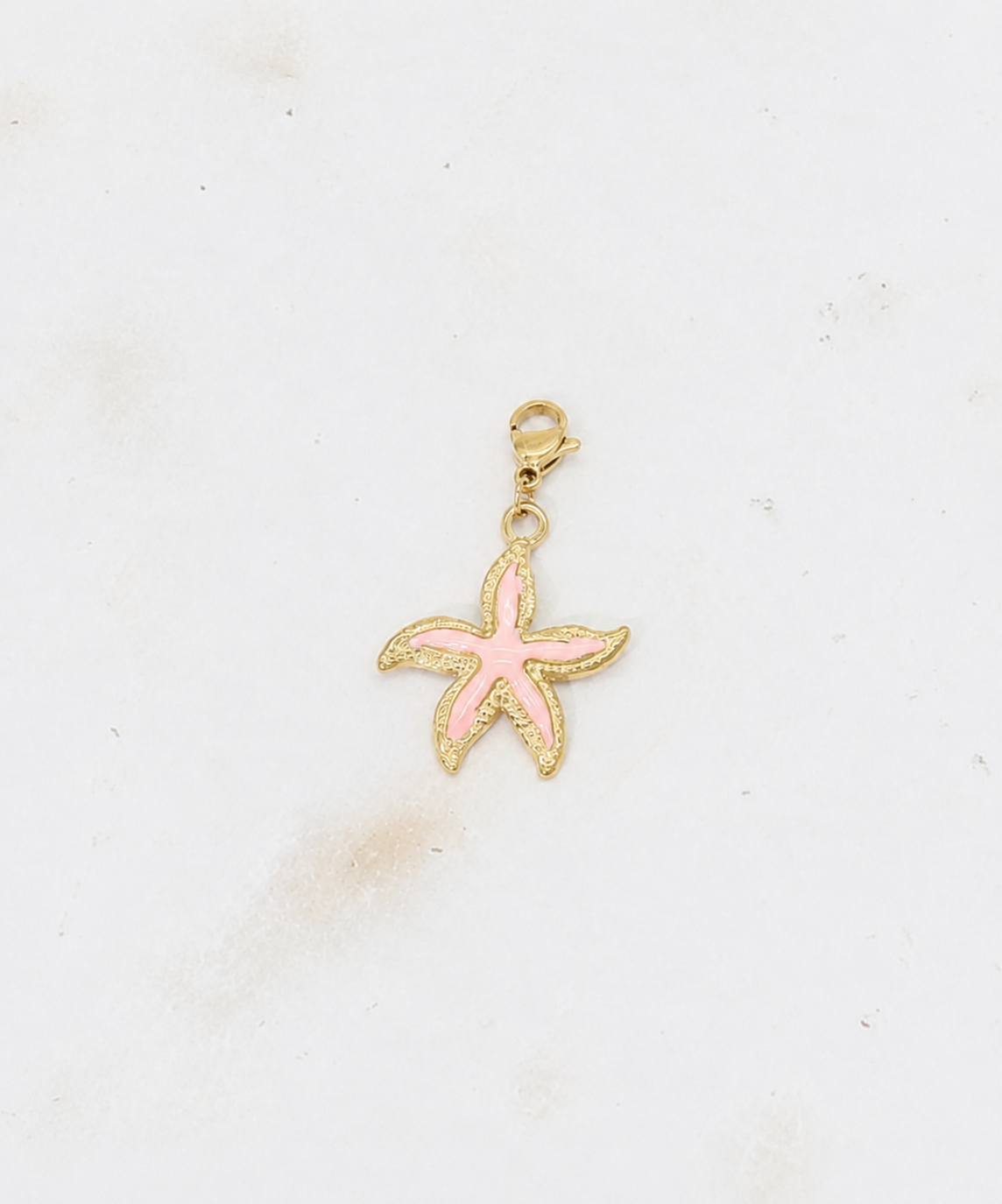 Charms étoile rose
